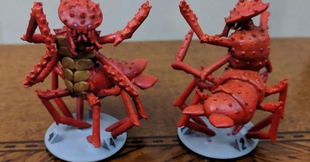 Gloomhaven monstro lurker virtualmente jason 3D modelos brinquedos jogos ar livre dnd miniatura thingiverse 3d print model - Mito3D