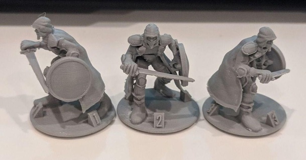 gloomhaven monstruo bandido Guardia virtualmentejason 3D modelos juguetes juegos aire libre dnd miniatura miniaturas thingiverse 3d print model - Mito3D