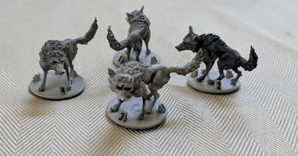 gloomhaven monster hound virtuallyjason 3D Models Toys & Games Outdoor dnd miniature wolf warhammer 28mm 3d print model - Mito3D