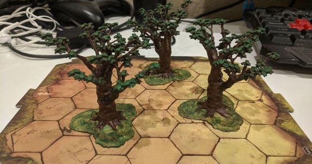 Gloomhaven árvore folhas virtualmente jason 3D modelos brinquedos jogos ar livre terreno rpg thingiverse 3d print model - Mito3D