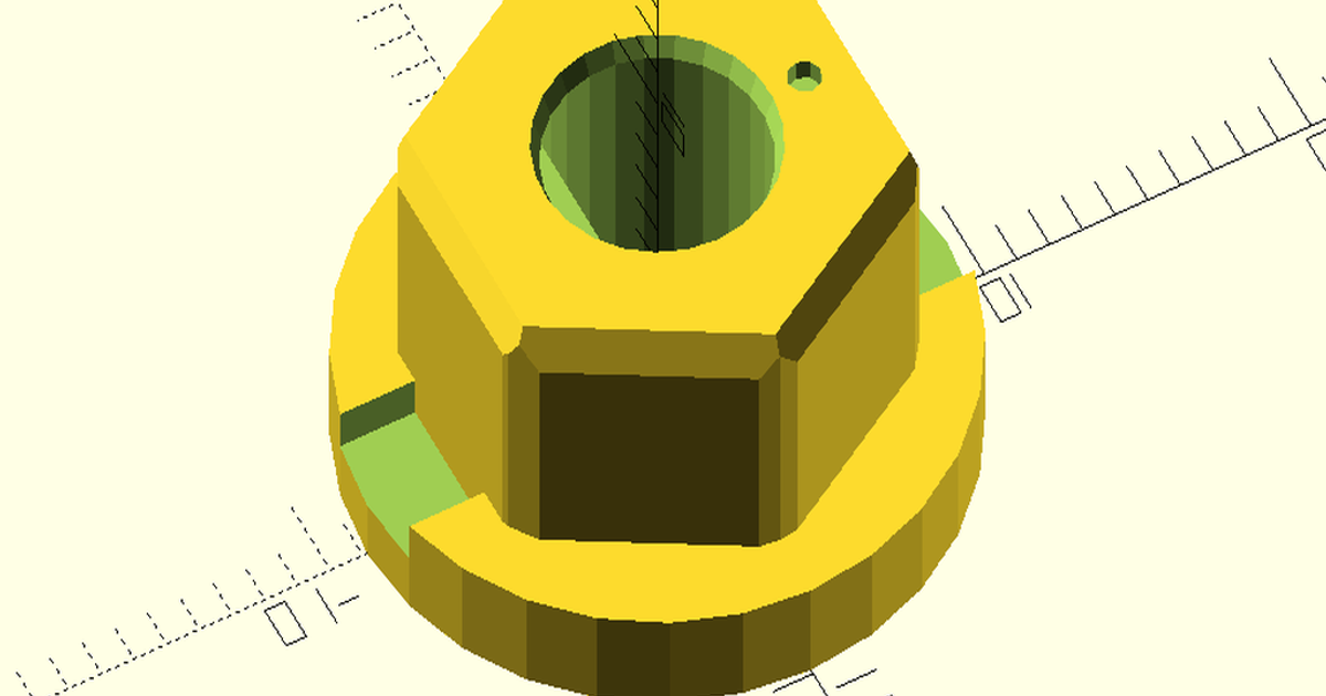 1 2 esadecimale foro adattatore actobotici d shaft rindlelak 3D Modelli passatempo creatori RC robotica thingiverse ftc ftcrobotics 3D print model - Mito3D