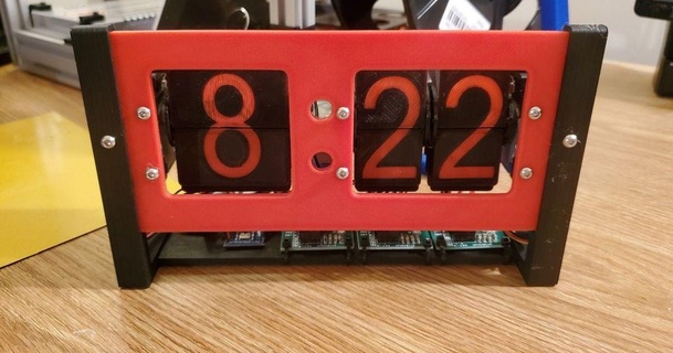 flip clock v2 - arduino-powered split-flap alexy 3D Models Hobby & Makers Electronics stepper arduino thingiverse steppermotor 3d print model - Mito3D