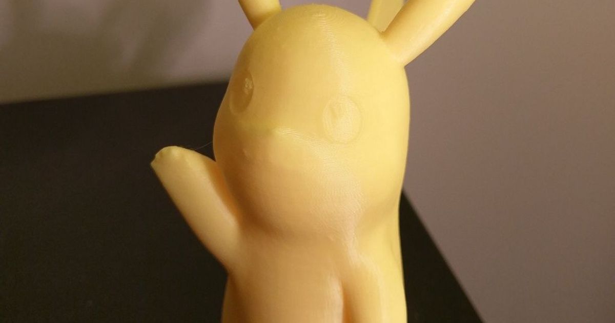 pikachu pokemon strengthened tail alexy 3D Models Toys & Games Action Figures Statues thingiverse 3D print model - Mito3D