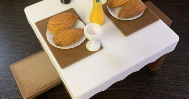chipmunk dining table tperronedesign 3D Models Household Outdoor & Garden toy mk3 mini garden 3d print model - Mito3D