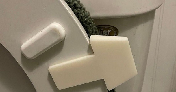 toilet seat lifter handle nem 3D Models Household Bathroom openscad toiletseat 3d print model - Mito3D