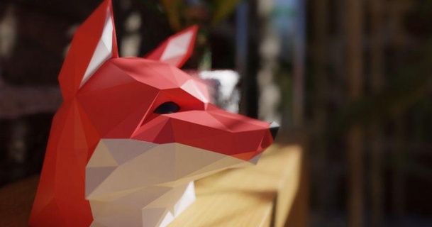 fox head - single color printers nahojjjen 3D Models Art & Design Sculptures lowpoly multicolor animal bust blender 3d print model - Mito3D