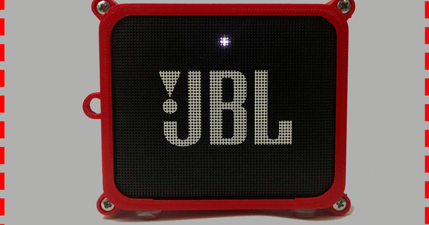 jbl 2 caso bainha afropsico 3D modelos aparelhos audio alto falante Bluetooth thingiverse girar 3d print model - Mito3D