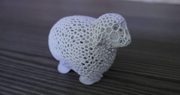 oveja voronoi valientemente 3D modelos mundo escaneos animales 3d print model - Mito3D