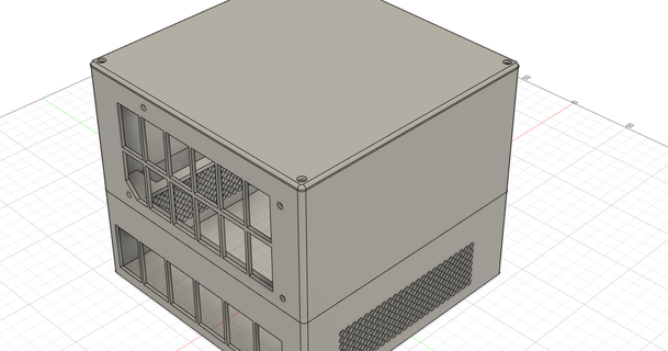 mini itx caso funda caja atx fuente línea retozando 3D modelos artilugio ordenadores minipc miniitxcaso linuxcnc 3d print model - Mito3D
