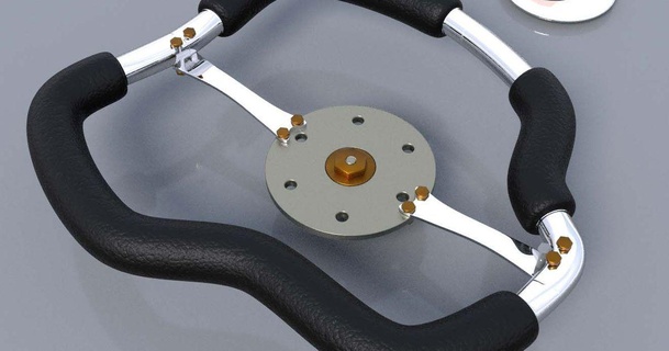 personalizzato timone ruota migliorato paul020559 3D Modelli passatempo creatori settore automobilistico 3d print model - Mito3D