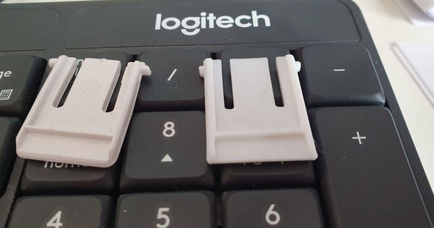 logitech keyboard feet guido3d 3D Models Gadgets Computers replacementpart k375 3d print model - Mito3D