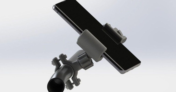 Universal Lenker Telefon montieren v2 arash 3D Modelle Gadgets tragbar Geräte Halter Unterstützung Smartphone Fahrrad 3d print model - Mito3D