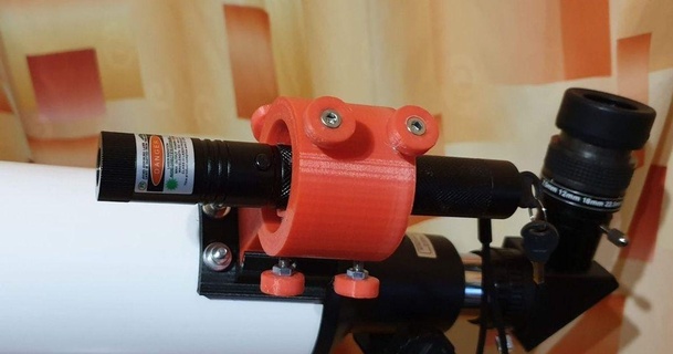 astronomy mounting bracket laser pointer roman hujer 3D Models Learning Physics & Astronomy thingiverse astronomytelescope 3d print model - Mito3D