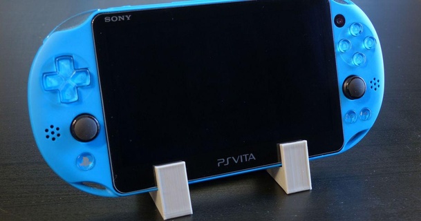 Playstation vita 2000 Anzeige Stand Kit 16 bisschen virtuell Studios 3D Modelle Gadgets Video Spiele ps 3d print model - Mito3D