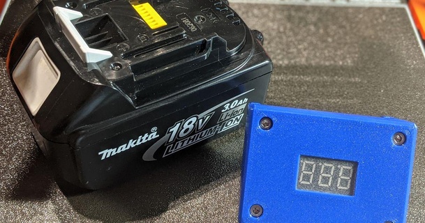 Makita 18v Batterie Meter Raybo 3D Modelle Hobby Macher Werkzeuge bohren schnurlos 3d print model - Mito3D