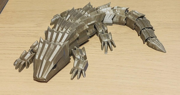 armadillo lagartija articulado viajero 3D modelos mundo escaneos animales modelo imanes soporte 3d print model - Mito3D
