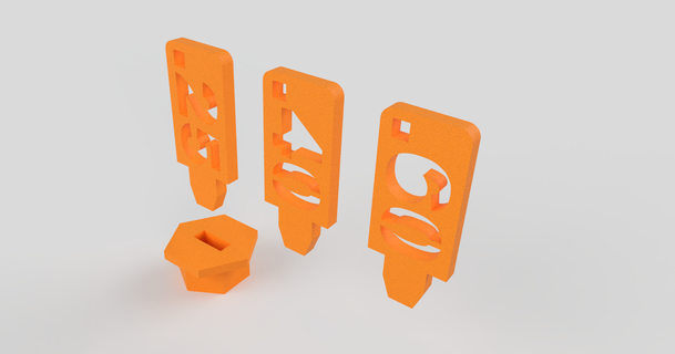 mk3 bocal extrusora rótulos pavel designs personalizados 3D modelos impressoras acessórios prusai3mk3 prusai3mk3s 3d print model - Mito3D