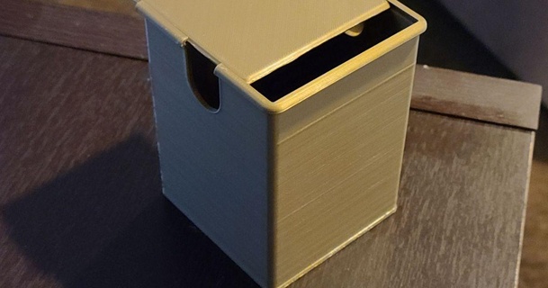 mtg comandante cubierta caja fabricante 3D modelos juguetes juegos magia reunión deckbox 3d print model - Mito3D
