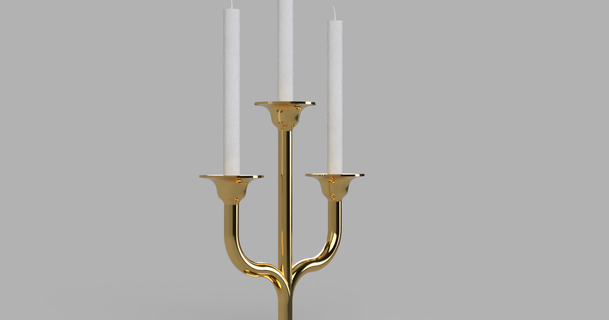 candela titolare supporto 3 sythx219 3D Modelli domestico casa arredamento porta candele 3d print model - Mito3D