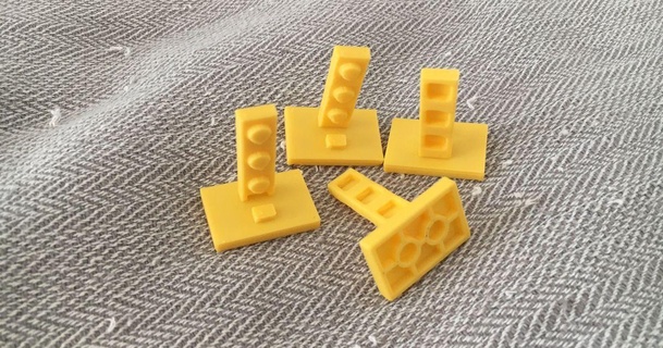Lego suporte 2 3 1 trem sinal ficar pé tijolo 3D modelos brinquedos jogos construção 12v 3d print model - Mito3D