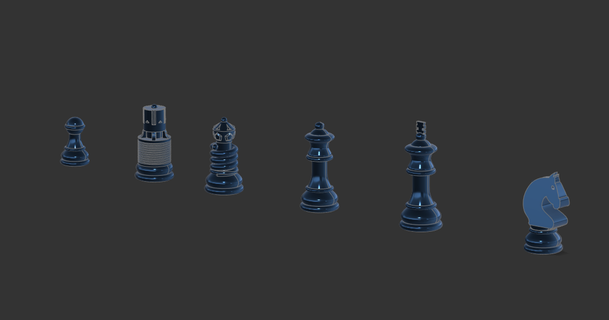 piezas scacchi pezzi lyo 3D Modelli giocattoli Giochi tavola set degli ajedrez 3d print model - Mito3D