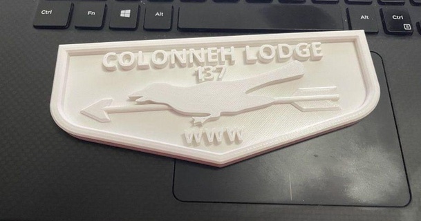colonneh lodge classic flap arnmac 3D Models Art & Design 2D Plates Logos scouts boyscouts orderofthearrow 3d print model - Mito3D
