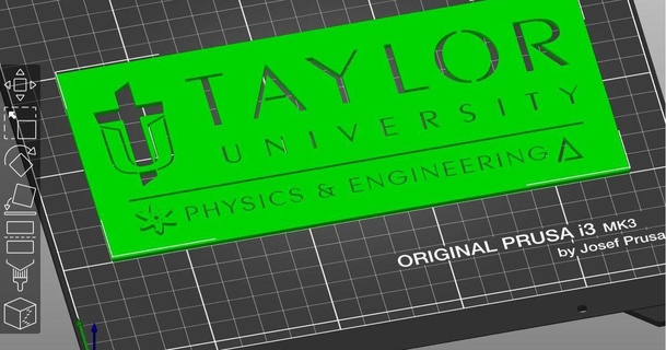 taylor Università scienza ingegneria Dipartimento logo piezo elettricista 3D Modelli arte design 2D piatti loghi tayloruniversity 3d print model - Mito3D