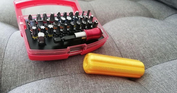 screwdriver adapter sdt louis 3D Models Hobby & Makers Tools thingiverse screwdriverholder screwdriverbit 3d print model - Mito3D