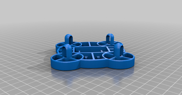 stronk whoop v1 frame lukeone 3D Models Hobby & Makers RC Robotics tinywhoop thingiverse quadcopterframe 3d print model - Mito3D