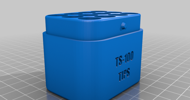 100 box 12 tips lukeone 3D Models Household Office ts100 thingiverse ts100case ts100tip 3d print model - Mito3D