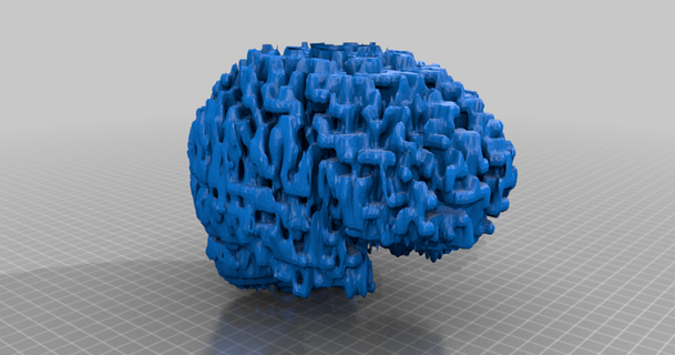 brain converted mri scan lukeone 3D Models World & Scans People thingiverse brainmri brainscan mriscan 3d print model - Mito3D