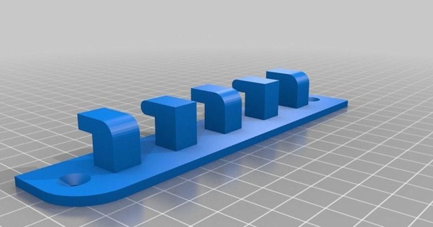 Projeto gancho casaco m4 parafusos Lucas 3D modelos casa escritório thingiverse m4screws ganchos 3d print model - Mito3D