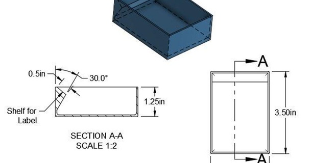 envase organizador caja etiqueta bluesdude465 3D modelos pasatiempo hacedores organizadores organizacion 3d print model - Mito3D