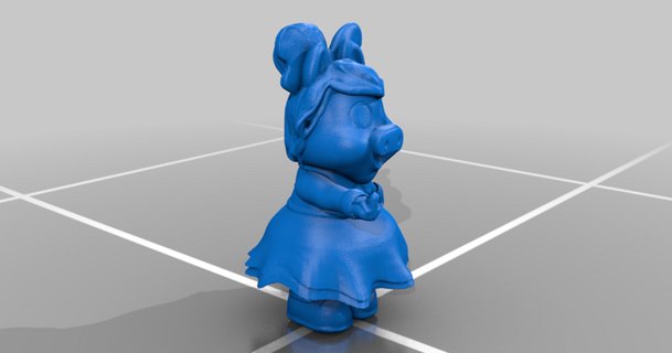 ms piggy gramofunicorntacosart 3D Models Art & Design Other Designs funny pig weird 80s 3d print model - Mito3D