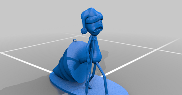 meeseeks Natale dolore gramofunicorntacosart 3D Modelli arte design disegni rickandmorty scultura ornamento 3d print model - Mito3D