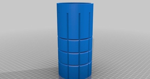 tall decorative tumbler glass flybypc 3D Models Household Kitchen drink drinks thingiverse 3d print model - Mito3D