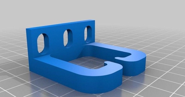 1u rack cable holder - 3 sizes media 3D Models Gadgets Computers clip mount bracket 3d print model - Mito3D