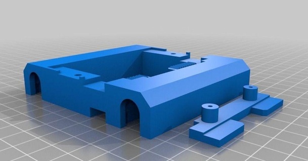 wanhao d4s plastico partes medios comunicación 3D modelos impresoras actualizaciones extrusora montaje carro thingiverse 3d print model - Mito3D