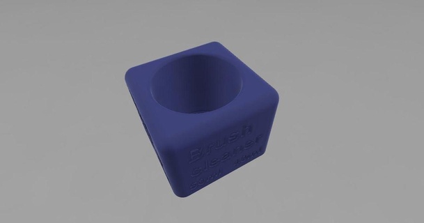 cepillo limpiador auxiliar soporte 3d tish 3D modelos pasatiempo hacedores organizadores agua plantilla 3d print model - Mito3D