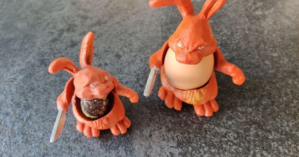 rabbit eggholder edwin 3D Models Household Kitchen 3d print model - Mito3D