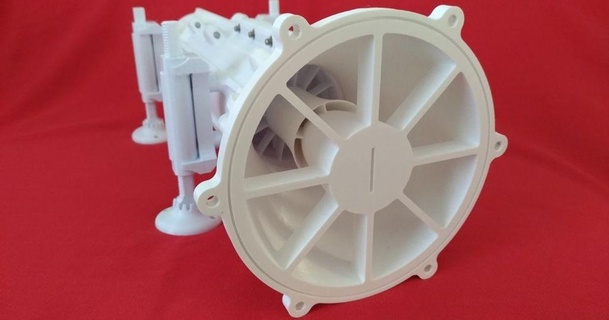 çift sahne eksenel hayran bamjr 3D modeller öğrenme mühendislik elektrik jet şeytani 3d print model - Mito3D