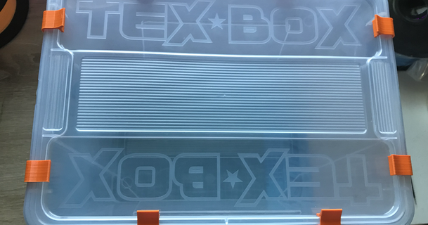 tex box clips strik3forc3 3D Models Printers Accessories drybox filament storage filamentbox 3d print model - Mito3D