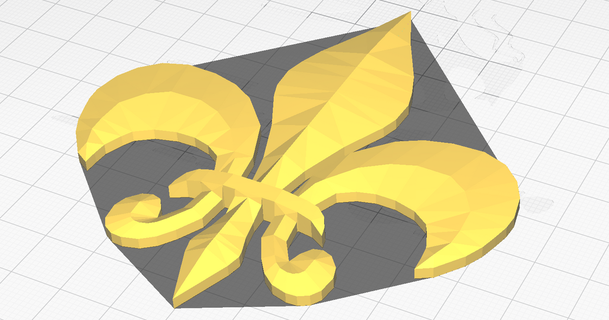 Fleur lys farfadet46 3D modeller Sanat tasarım tasarımlar çiçek Fransızca Kraliyet 3d print model - Mito3D