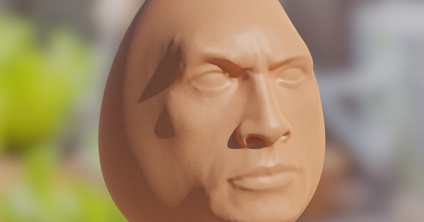dwayne egg johnson pepak1 3D Models Seasonal designs Spring & Easter rock easteregg 3d print model - Mito3D