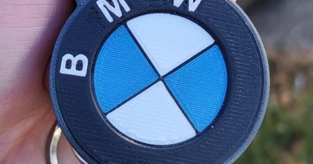 bmw keychain hayır 3D modeller Sanat tasarım 2D tabaklar logolar anahtarlık BMW 3d print model - Mito3D