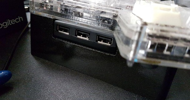 ergodox USB hub çadır özel 3D modeller gadget'lar bilgisayarlar usbhub şeytani 3d print model - Mito3D