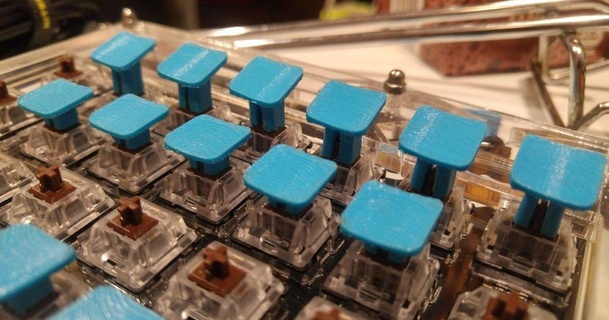 typewriter ish keycaps mx switches improprietary 3D Models Hobby & Makers Other Ideas cherrymx thingiverse 3d print model - Mito3D