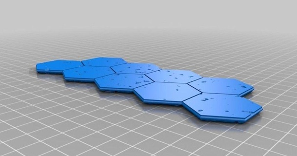 sombre Couper cassé calcul carrelage double côté paralepsie 3D modèles jouets Jeux Extérieur chose universelle 3d print model - Mito3D