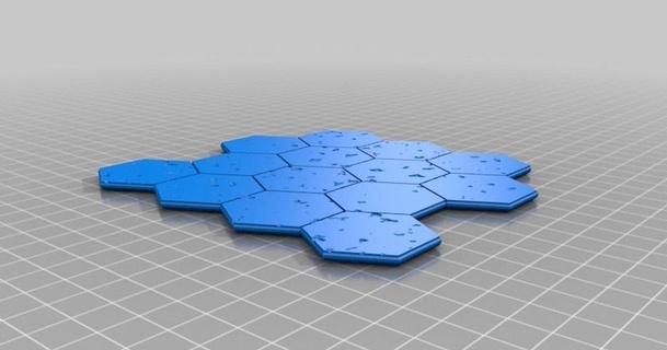gloomhaven cut stone dirt tiles double sided paralepsis 3D Models Toys & Games Outdoor thingiverse dungeontiles 3d print model - Mito3D