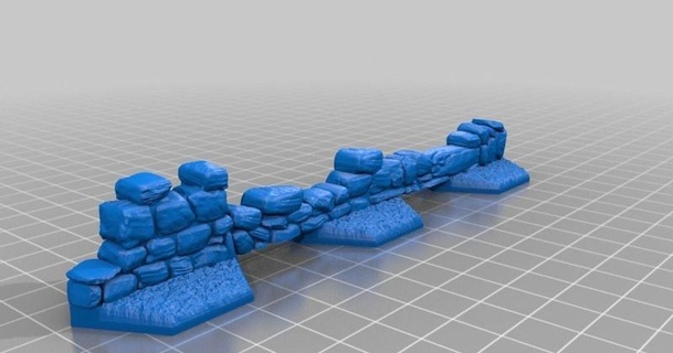 gloomhaven point walls paralepsis 3D Models Toys & Games Outdoor terrain miniatures thingiverse 3d print model - Mito3D